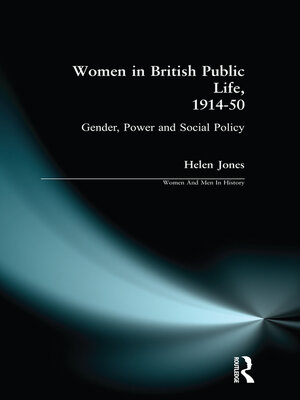 cover image of Women in British Public Life, 1914--50
